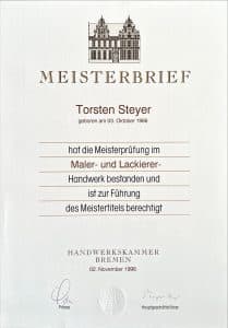 Meisterbrief T. Steyer-1